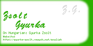 zsolt gyurka business card